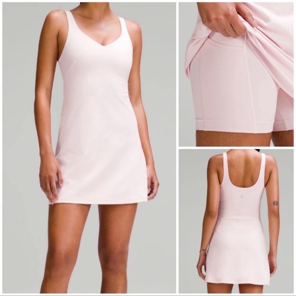 Lululemon Align Dress flush pink with built in shorts (size 4)